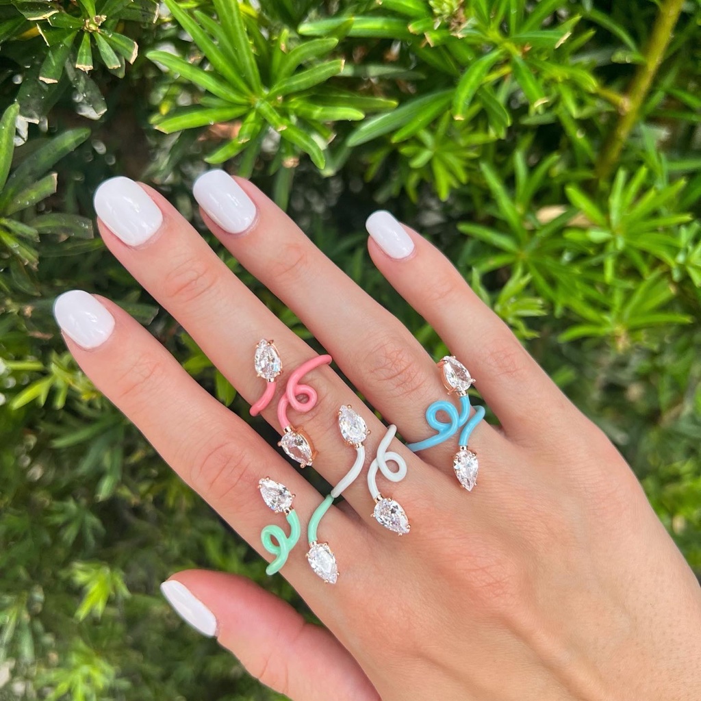 Color Pop Snake Ring - 2 Gems